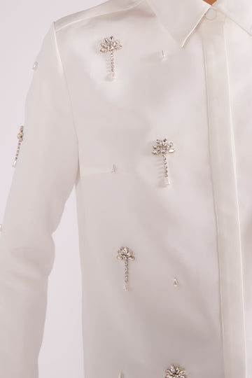 BENEDICT SHIRT JAPANESE FAILLE WHITE