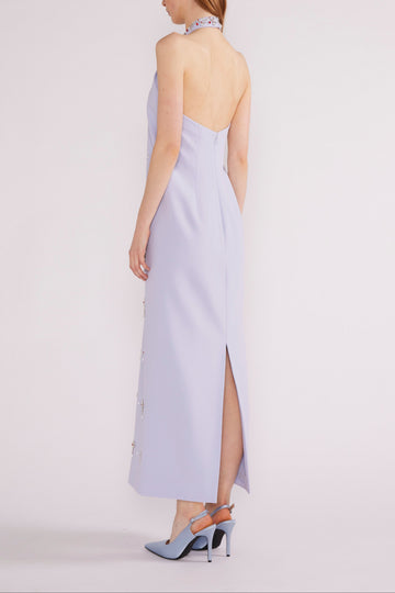 VIC MIDI DRESS PALE BLUE SABLE