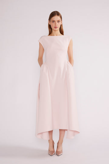 AIMEE MIDI DRESS CREPE PALE PINK - COMING SOON