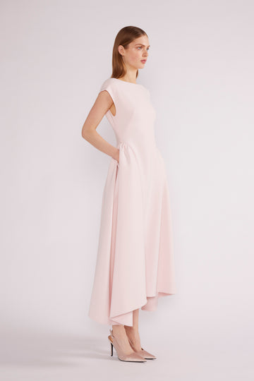 AIMEE MIDI DRESS CREPE PALE PINK - COMING SOON