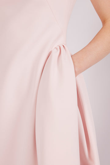 AIMEE MIDI DRESS CREPE PALE PINK - COMING SOON