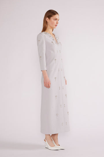 SKYE MIDI DRESS CREPE GREY - COMING SOON