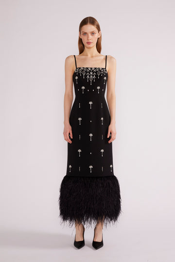 ASTRA MIDI DRESS CREPE BLACK - COMING SOON