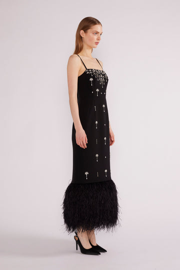 ASTRA MIDI DRESS CREPE BLACK - COMING SOON