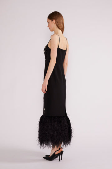 ASTRA MIDI DRESS CREPE BLACK - COMING SOON