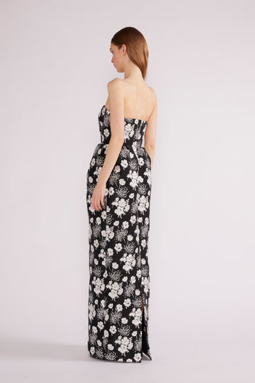 ALMA GOWN BLACK/WHITE *PRE-ORDER*