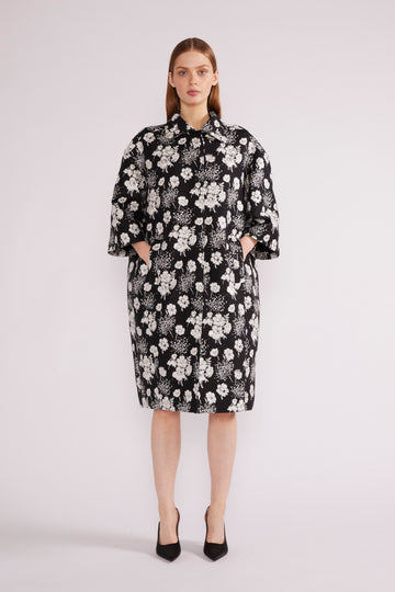 ARIA COAT BLACK/WHITE *PRE-ORDER*