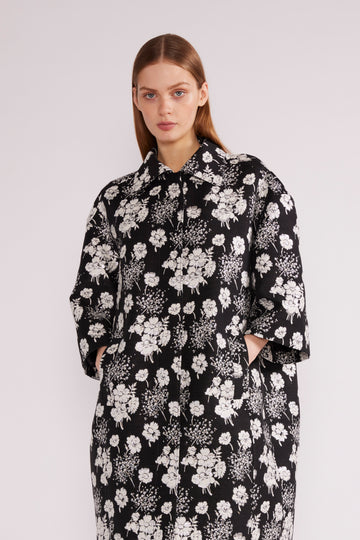 ARIA COAT BLACK/WHITE *PRE-ORDER*