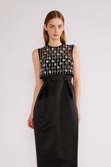 JULIA DRESS BLACK DOUCHESSE *PRE-ORDER*