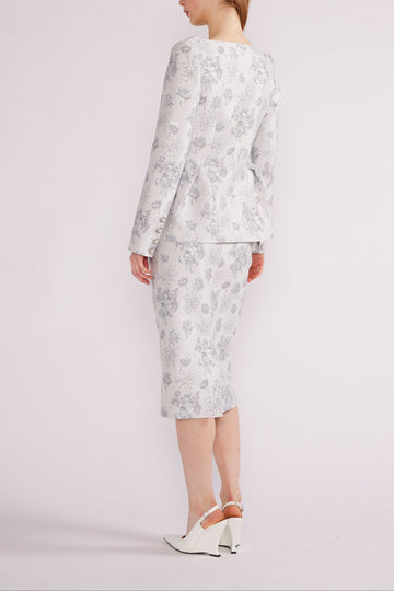 MARA JACKET LIGHT BLUE JACQUARD
