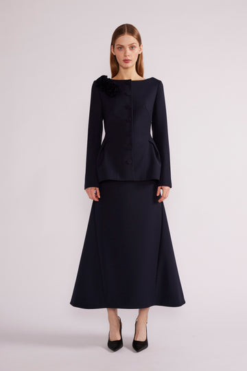 VICKY MIDI SKIRT NAVY *PRE-ORDER*
