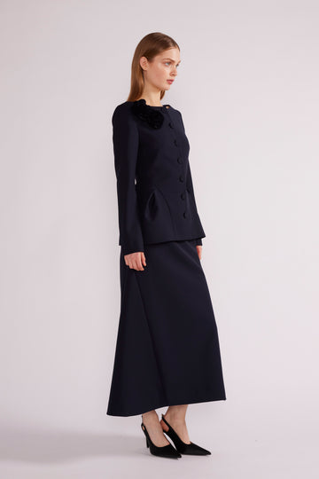 VICKY MIDI SKIRT NAVY *PRE-ORDER*