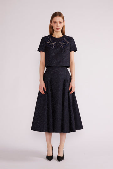 JULIE TOP CLOQUE NAVY - COMING SOON