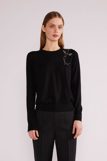 DELILAH JUMPER BABY CASHMERE BLACK - COMING SOON