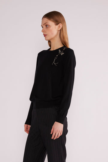 DELILAH JUMPER BABY CASHMERE BLACK - COMING SOON