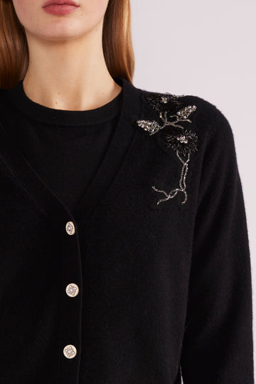 LILY CARDIGAN BLACK BABY CASHMERE *PRE-ORDER*