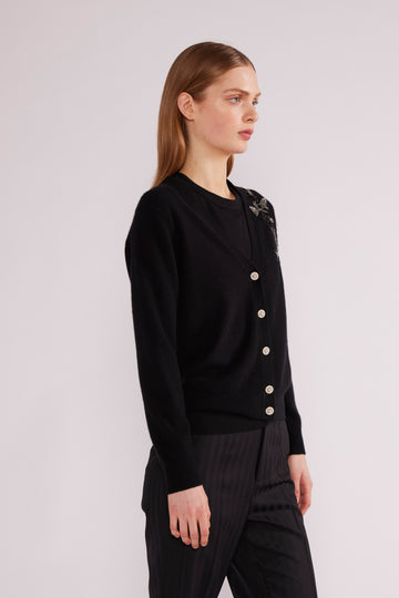 LILY CARDIGAN BLACK BABY CASHMERE *PRE-ORDER*