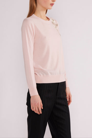 DELILAH JUMPER PINK BABY CASHMERE