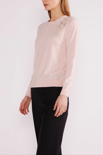 DELILAH JUMPER PINK BABY CASHMERE