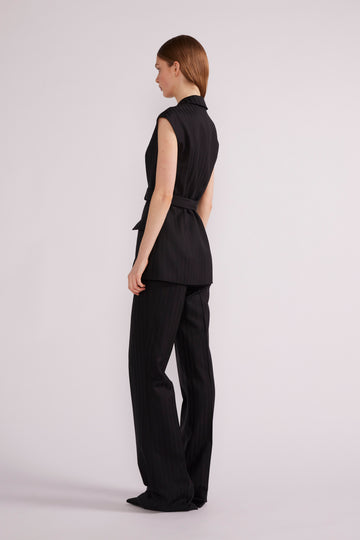 PIA JACKET BLACK NOVELTY TAILORING *PRE-ORDER*