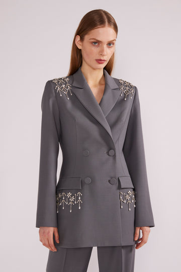 JOANNE BLAZER GREY TAILORING *PRE-ORDER*