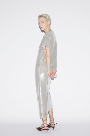 OAKLEY SKIRT SILVER SEQUINS