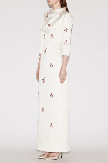BRIANNA DRESS IVORY DOUCHESSE