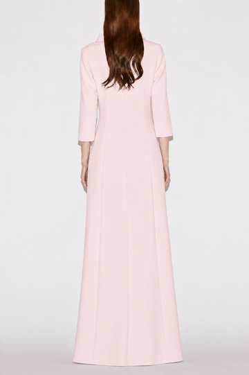 BRIANNA FULL LENGTH DRESS PINK CREPE