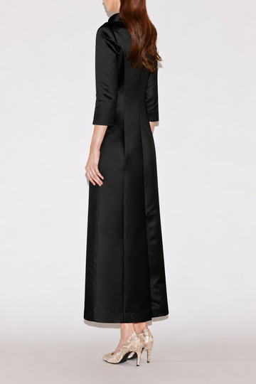 BRIANNA MIDI DRESS BLACK DOUCHESSE WITHOUT BEADING