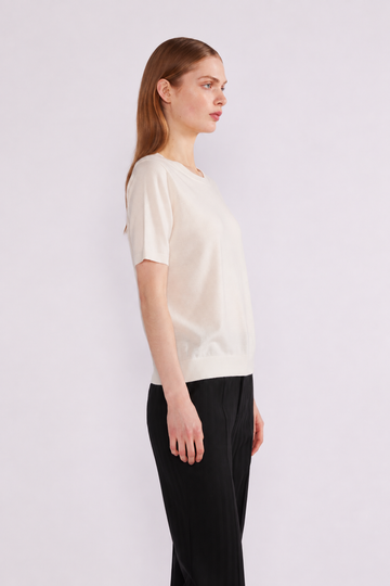 BONNIE JUMPER (W/O EMBELLISHMENT) BABY CASHMERE IVORY - COMING SOON