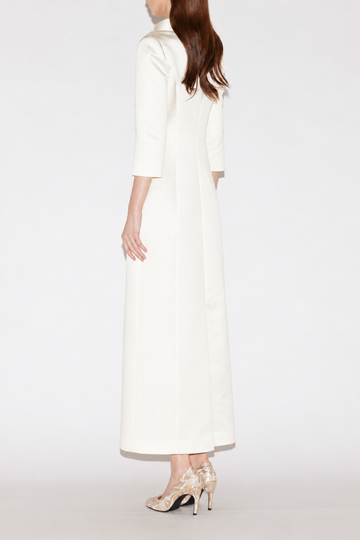 BRIANNA MIDI DRESS IVORY DOUCHESSE WITHOUT BEADING