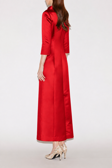 BRIANNA MIDI DRESS RED DOUCHESSE WITHOUT BEADING