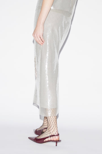 OAKLEY SKIRT SILVER SEQUINS