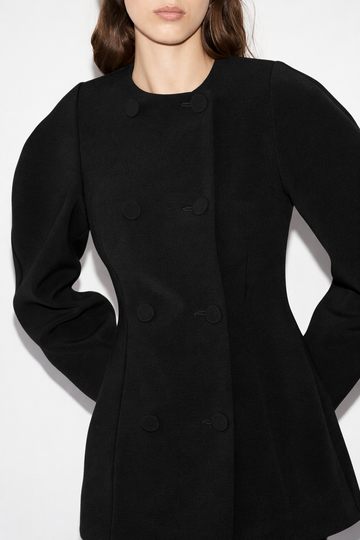 GINEVRA JACKET BLACK CREPE