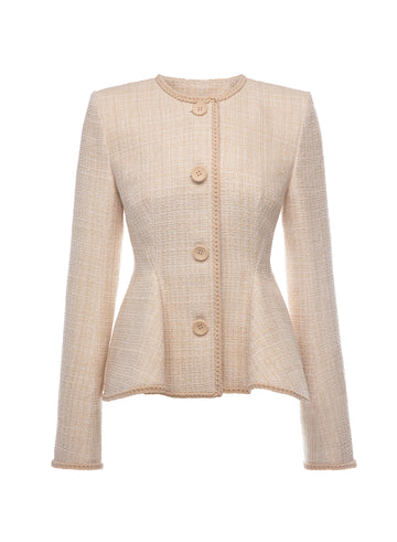 AGAR JACKET OFF WHITE TWEED