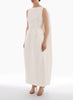 CLIO GOWN WHITE JACQUARD