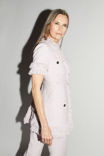 RENYA VEST LAVENDER TWEED