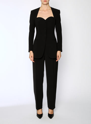 KIM JACKET BLACK CREPE