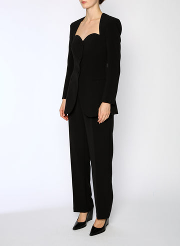 KIM JACKET BLACK CREPE