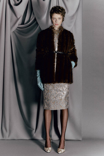 CAROLINA JACKET BROWN FAUX FUR