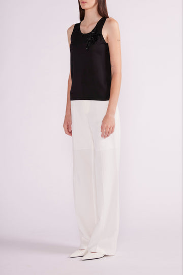 DOROTA TANK TOP BLACK SILK - PRE-ORDER