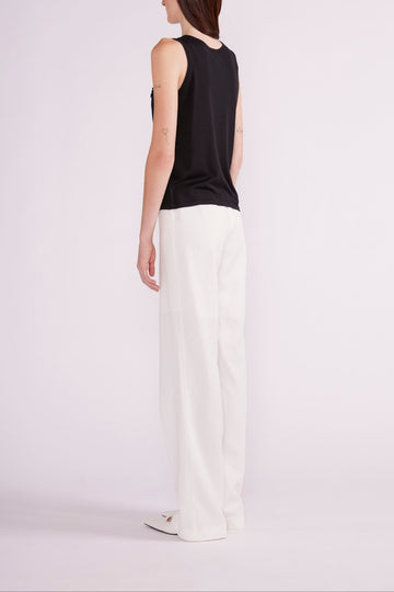 DOROTA TANK TOP BLACK SILK - PRE-ORDER