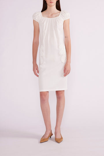 EILEEN MIDI DRESS WHITE LINEN - PRE-ORDER