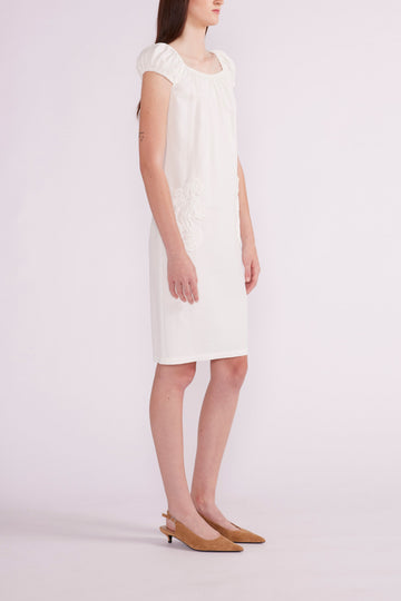 EILEEN MIDI DRESS WHITE LINEN - PRE-ORDER