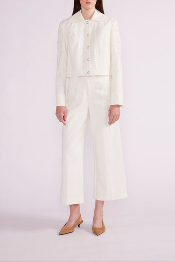 AVAYA JACKET WHITE EMBELLISHED DENIM - PRE-ORDER
