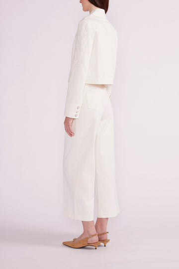 AVAYA JACKET WHITE EMBELLISHED DENIM - PRE-ORDER
