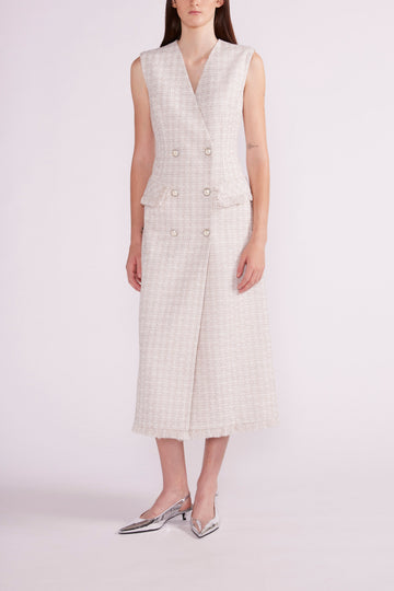KIMBERLY COAT OFF WHITE TWEED - PRE-ORDER