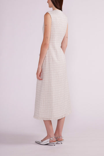 KIMBERLY COAT OFF WHITE TWEED - PRE-ORDER