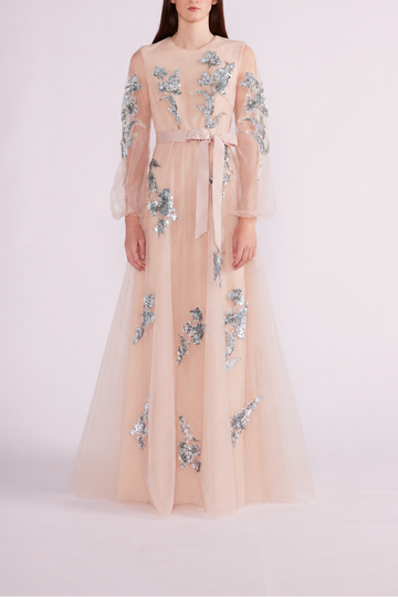 BLIGNY GOWN BLUSH TULLE - PRE-ORDER