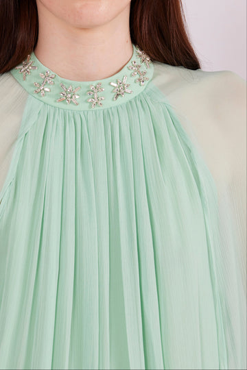 ELINDA GOWN MINT CHIFFON - PRE-ORDER